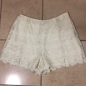 BCBGeneration lace shorts